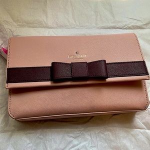 Kate spade pink bow cross body bag.